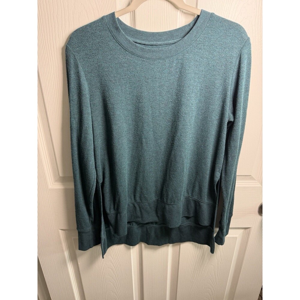 ALO Yoga Dusty Teal Lightweight Crewneck Pullover